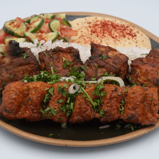 #27 Pork Shish & Chicken Lule Combo.