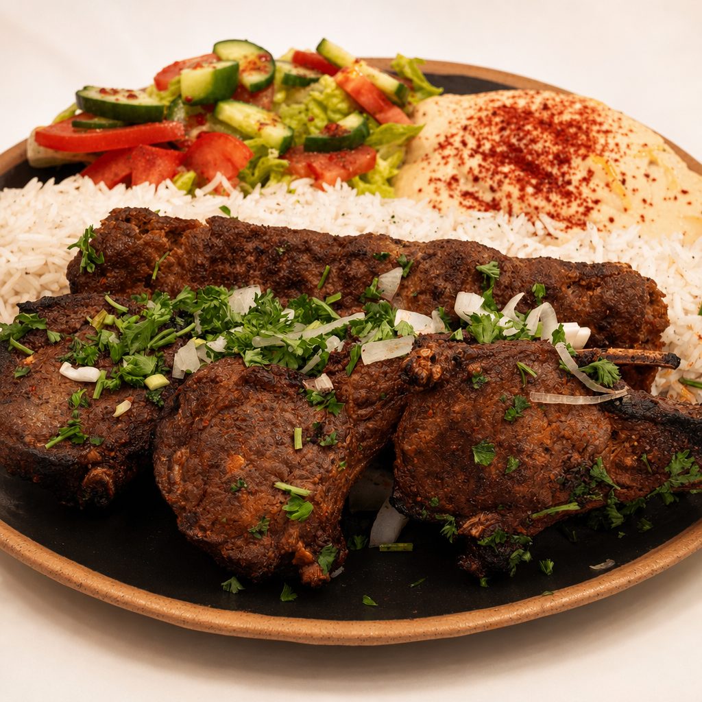 #33 Lamb Chop & Beef Lule.