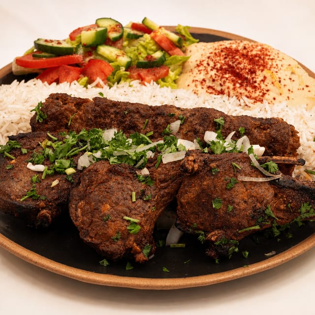 #33 Lamb Chop & Beef Lule.