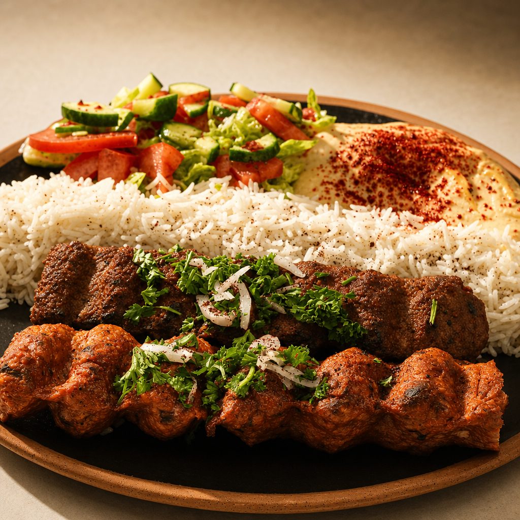 #16 Chicken Lule & Beef Lule Combo.