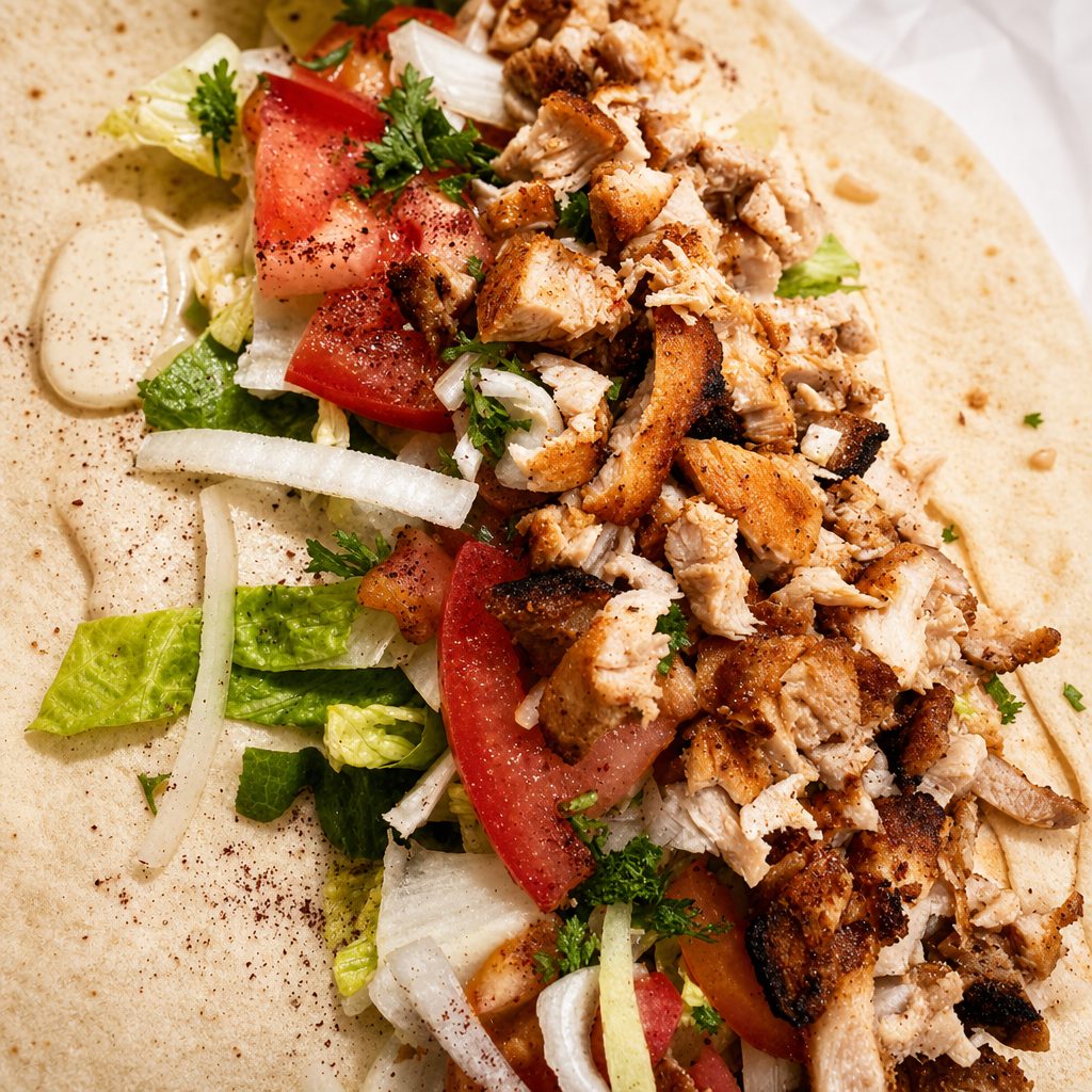 Chicken Kabob Sandwich.