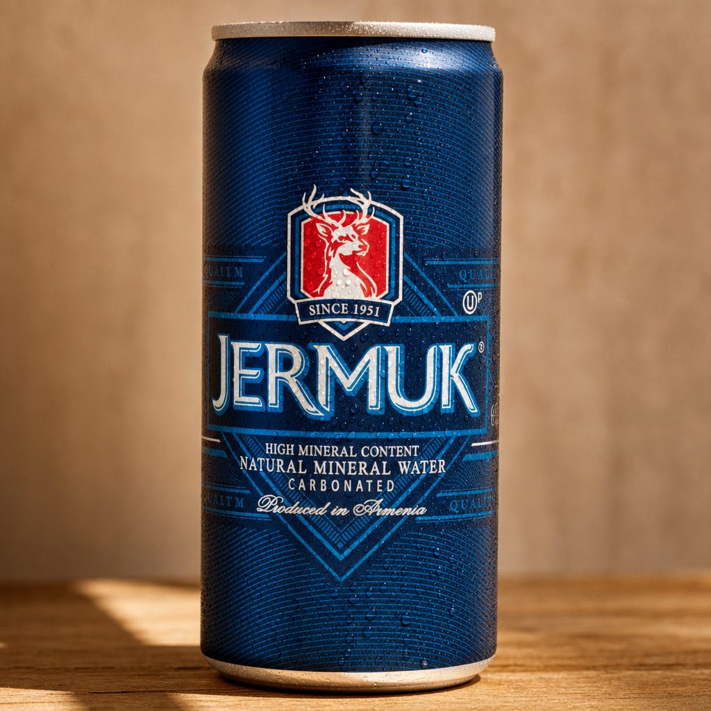 Jermuk (mineral water can).