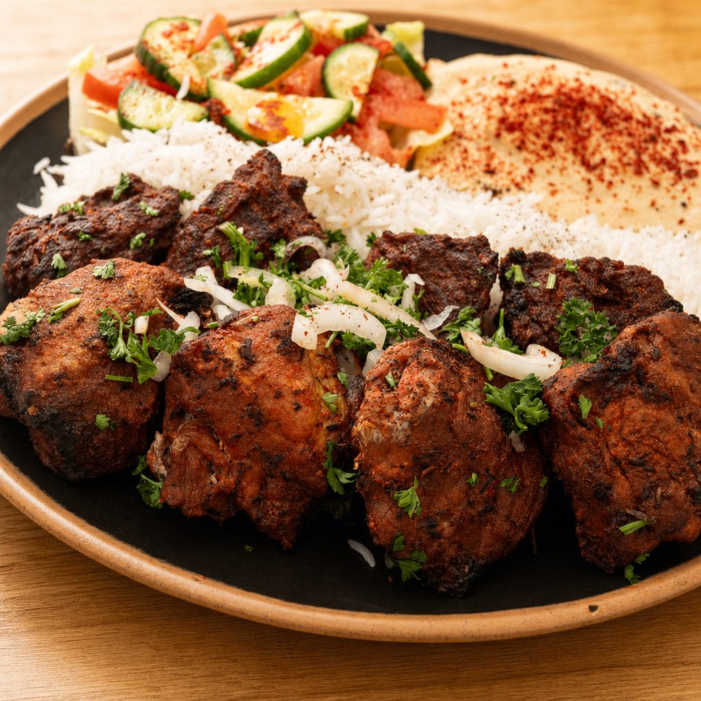 #22 Beef Shish & Pork Shish Combo.