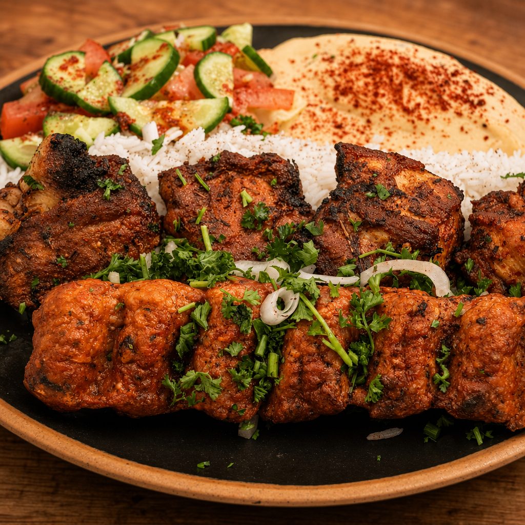 #27 Pork Shish & Chicken Lule Combo.
