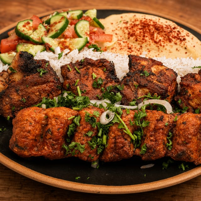 #27 Pork Shish & Chicken Lule Combo.