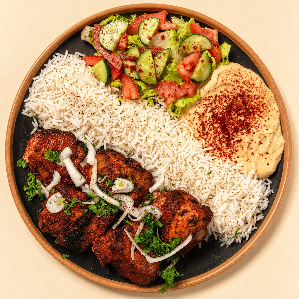 #9 Pork Shish Kabob.