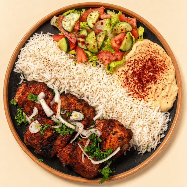 #9 Pork Shish Kabob.