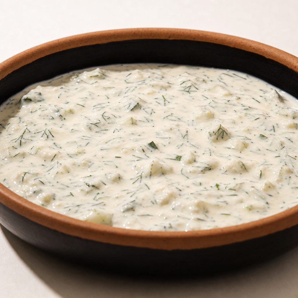 Yogurt and Cucumber.